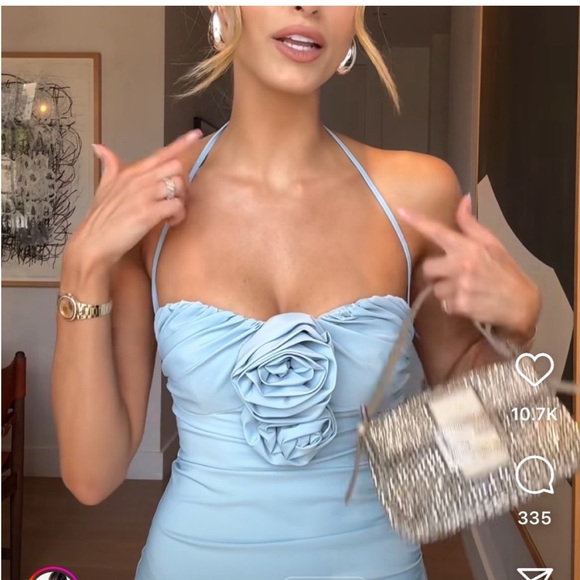 Zara RAISED FLOWERS STRAPLESS DRESS Last one - Picture 12 of 14